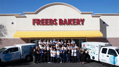 Freeds bakery - Mar 8, 2024 · Up to 3 free butter cookies per guest, while supplies last. Not valid at T-Mobile Arena, Allegiant Stadium, or Dessert Truck locations. Freed's Bakery has been in Las Vegas since 1959. We're proud to be a three generation family owned bakery that's been voted best of Las Vegas for over 30 years. 06/14/2023.